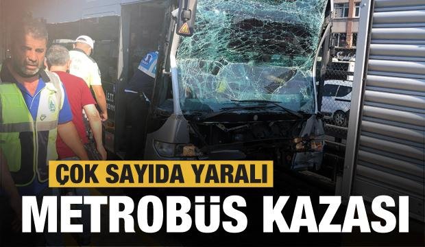 Son dakika: İki metrobüs çarpıştı! Çok sayıda yaralı! Seferler durdu