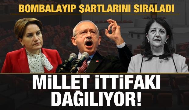 Son dakika: Millet İttifakı dağılıyor! HDP resti çekip şartlarını sıraladı!