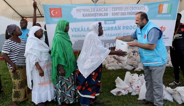 TDV, 589 bin 136 hisse kurbanı keserek ihtiyaç sahiplerine ulaştırdı