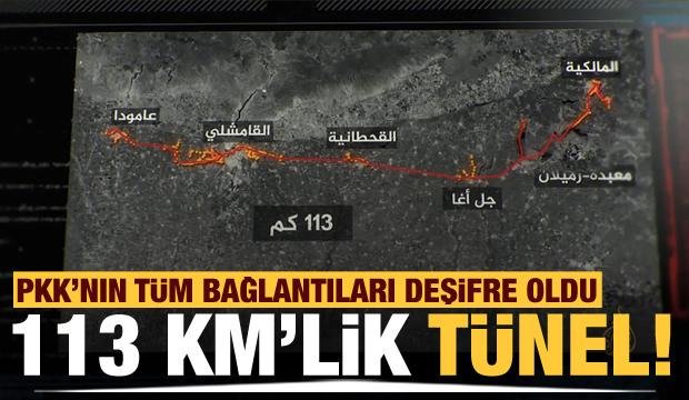 YPG’nin Haseke’de Türkiye sınırı hattında 113 kilometrelik tüneller kazdığı ortaya çıktı!