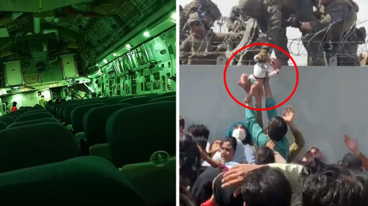 Eski İngiliz askeri ”Skandal” diyerek paylaştı! Kabil’den kalkan tahliye uçağında sadece birkaç kişi varmış