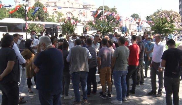 Fatih’te nakliyecilerden eylem