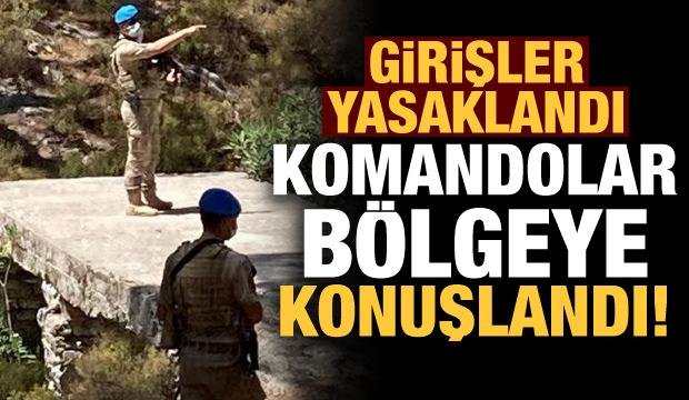 Girişler yasaklandı, komandolar bölgede!