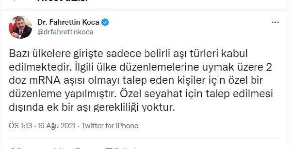 Koranavirüs aşısında yaş sınırı 12’ye indi (2)