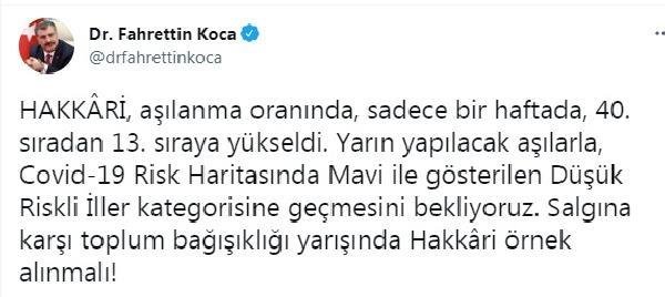 Koronavirüs salgınında günlük vaka sayısı 22 bin 699 oldu (2)