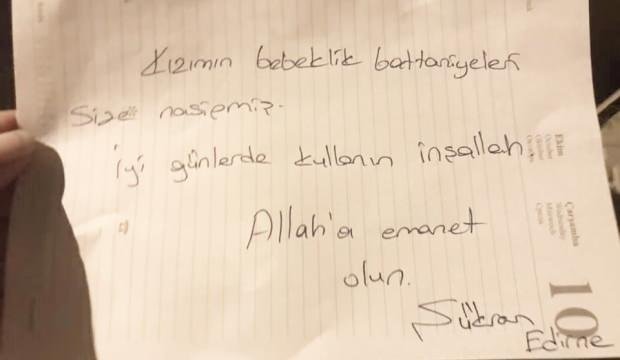 Manavgat’a gönderilen not duygulandırdı