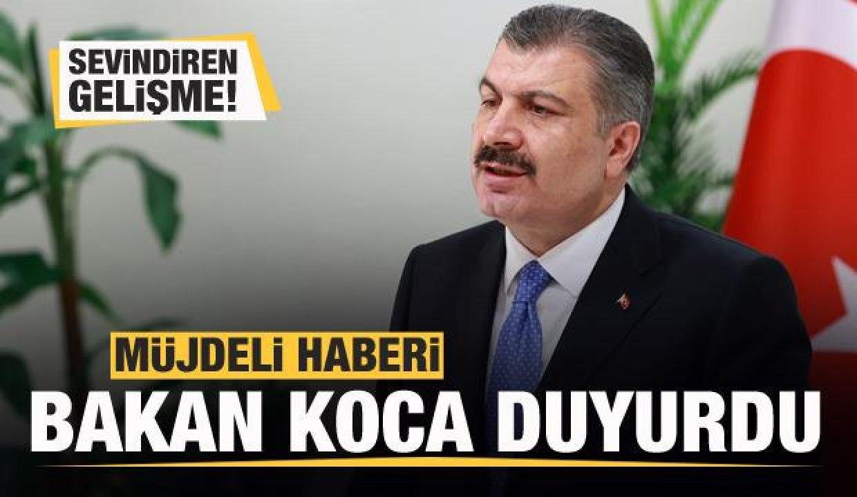 Müjde gibi gelişme! Bakan Koca ‘Son dakika’ diyerek duyurdu