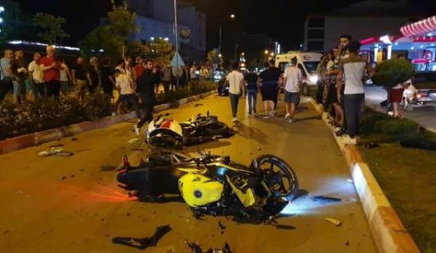 Osmaniye’de karşı şeride geçen otomobil motosikletlileri biçti: 3 yaralı