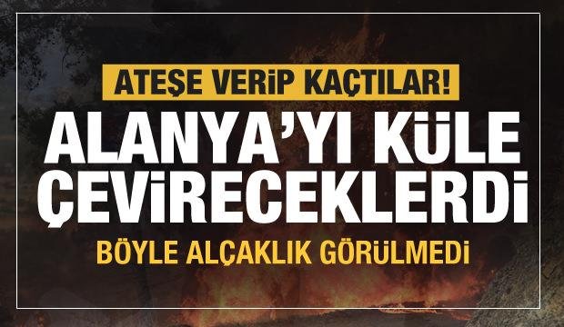 Son dakika: Alanya’yı küle çevireceklerdi! Ateşe verip kaçtılar