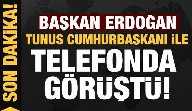 Son dakika: Başkan Erdoğan ile Tunus Cumhurbaşkanı arasında önemli görüşme