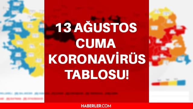 Son Dakika: Bugünkü vaka sayısı açıklandı mı? 13 Ağustos 2021 koronavirüs tablosu yayınlandı! Türkiye korona vaka sayısı ve ölü sayısı kaç oldu?