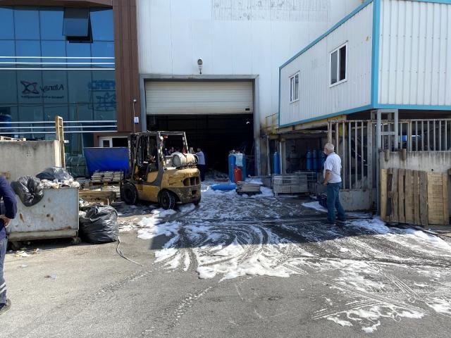 Son dakika haber: Fabrikadan LPG tüpünün patlamasıyla çıkan yangın korkuttu