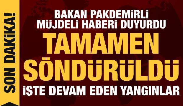 Son dakika haberi: 98 yangın kontrol altında, 9’u devam ediyor