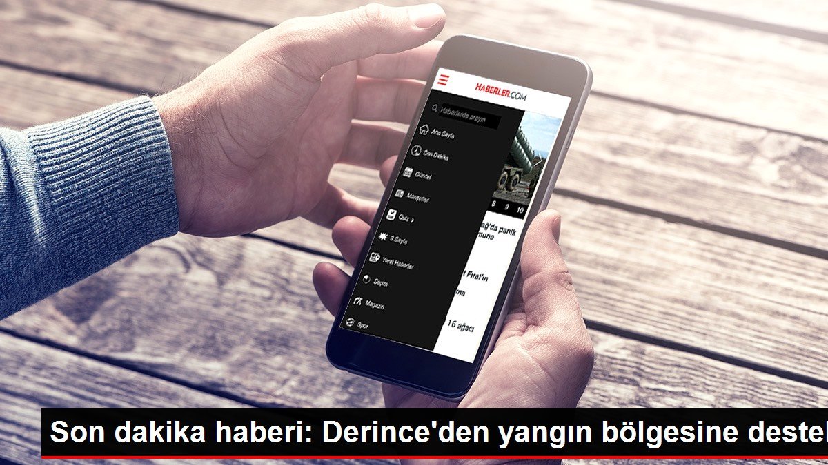 Son dakika haberi: Derince’den yangın bölgesine destek