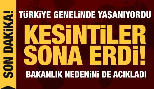 Son dakika haberi: Türkiye genelindeki elektrik kesintileri sona erdi