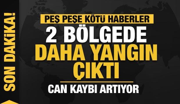 Son Dakika! Peş peşe kötü haberler: Ölü sayısı arttı, iki yerde daha yangın çıktı