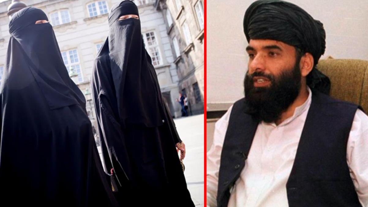 Taliban Sözcüsü’nden kadınlarla ilgili dikkat çeken sözler: Burka şart değil, başörtüsü zorunlu olacak