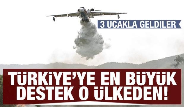 Türkiye’ye en büyük destek Rusya’dan! 3 uçakla söndürme çalışmalarına katıldılar
