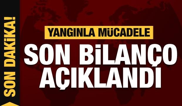 Yangınlarla ilgili son dakika açıklaması geldi! Son bilanço…