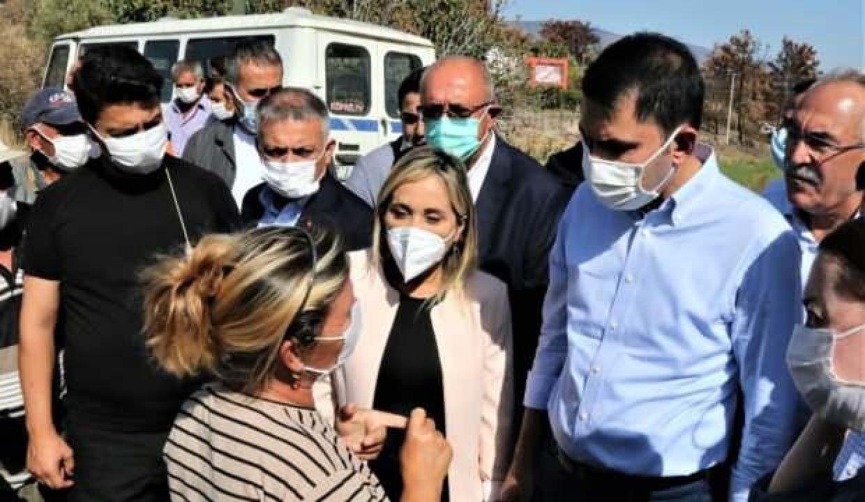 Bakan Kurum’dan yangınından etkilenen mahallelerde inceleme