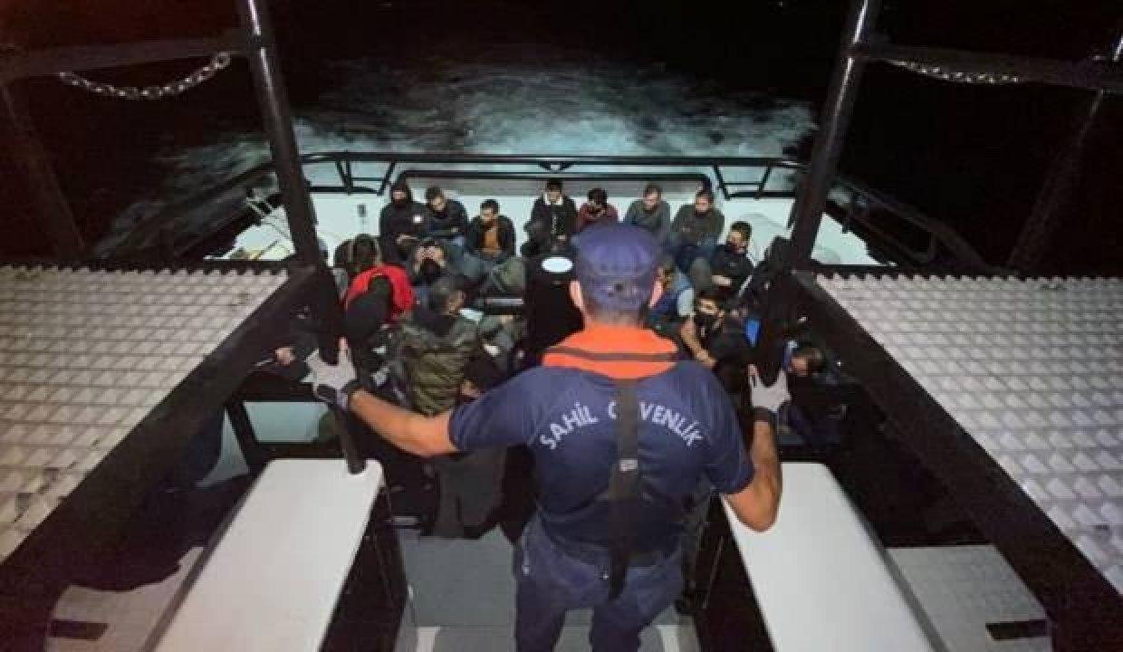 Çanakkale açıklarında 35 kaçak göçmen yakalandı