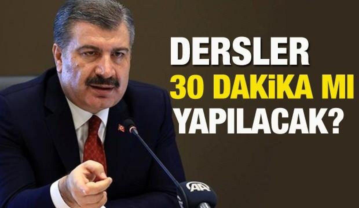 Dersler 30 dakika mı sürecek? Bakan Fahrettin Koca’dan kritik açıklama geldi! MEB ders müddetlerinin azaltılması…