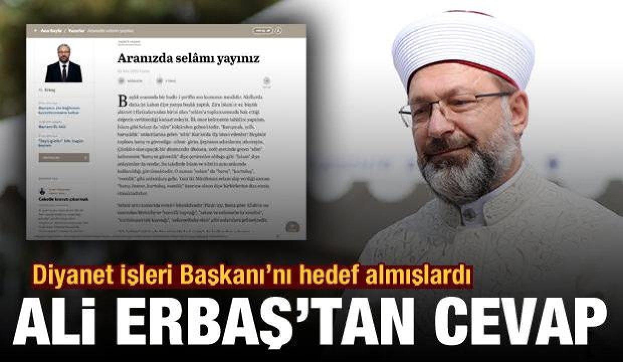 Diyanet İşleri Başkanı Ali Erbaş’tan ‘günaydın’ eleştirilerine cevap