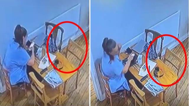 Dünya bu görüntüyü konuşuyor! Masadaki sandalye kendi kendine ileri geri gitti, olay hakkındaki iddia daha da ürkütücü