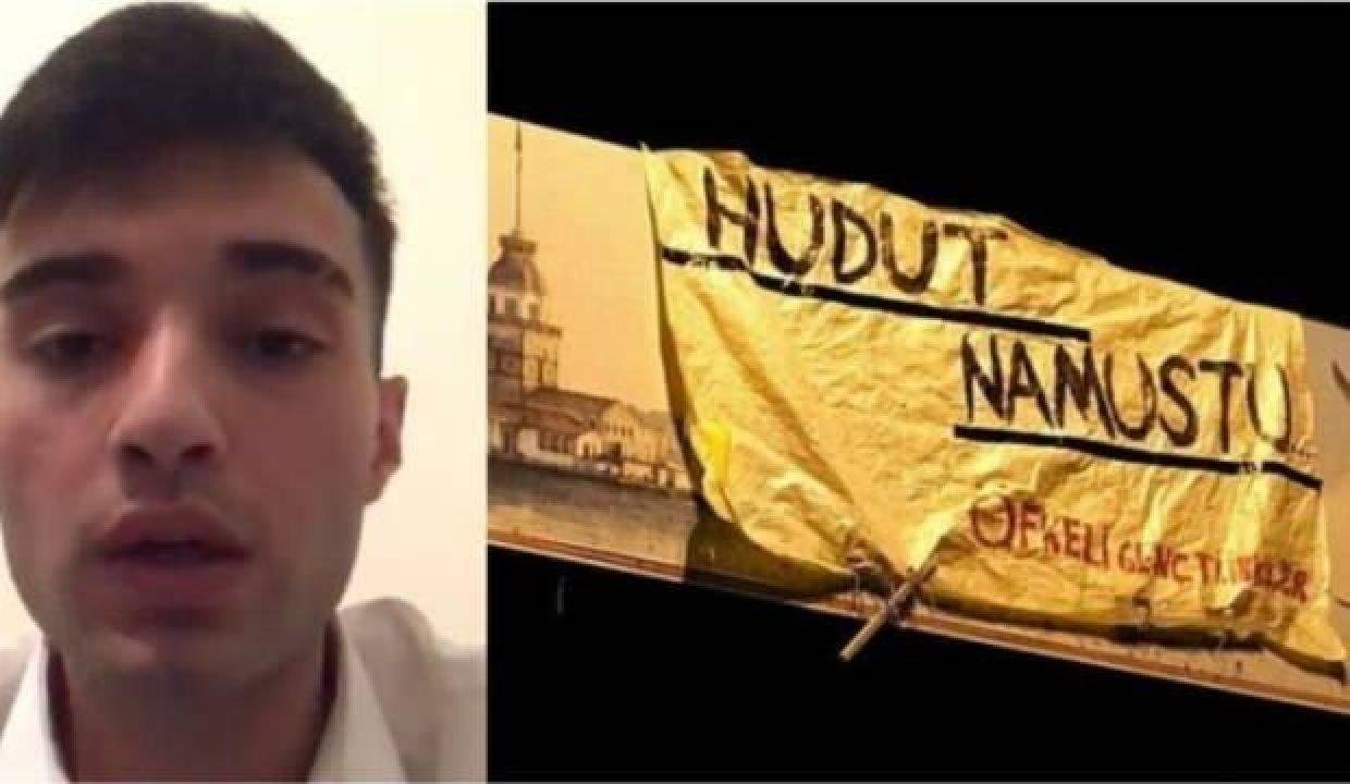 ‘Hudut namustur’ pankartı asan Ahmet Çakmak: Buğra Kavuncu parayla astırdı