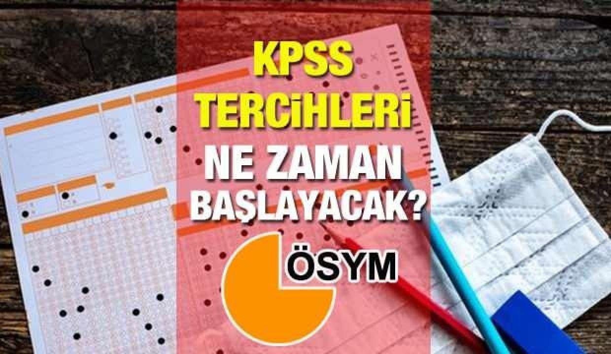 KPSS tercihleri ne vakit başlayacak? ÖSYM 2021/2 KPSS tercih tarihlerini açıkladı mı?