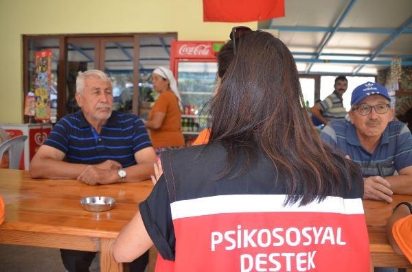 Marmaris’te yangın mağdurlarına psikolojik destek