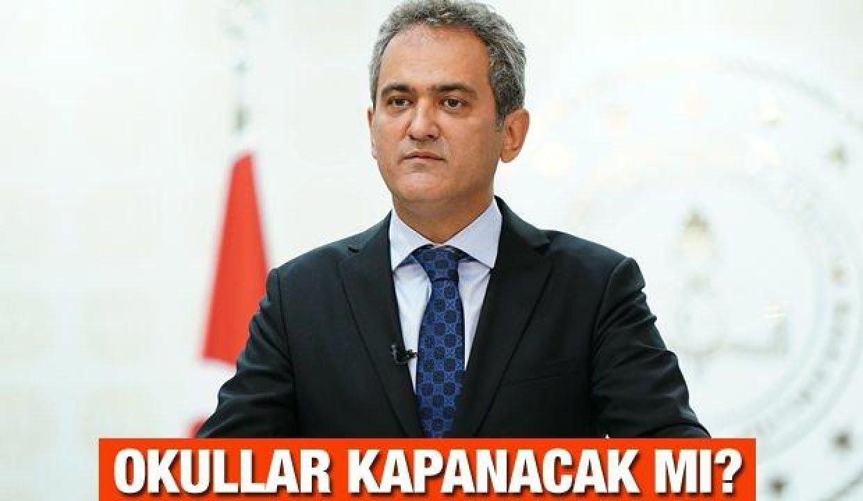 Okullar kapanıyor mu? MEB Bakanı Özer’den flaş açıklama! Vaka ve temas nedeniyle eğitime ara…
