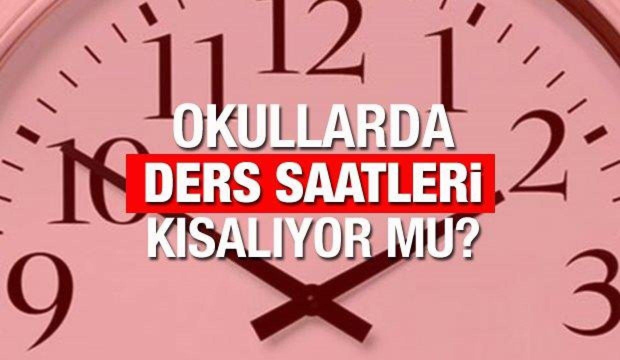 Okullarda ders saatleri düşürülecek mi?  MEB yüz yüze eğitimde ders saatlerinin 30 dakikaya çekilmesi…