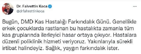 Son dakika haber | Bakan Koca: Sağlık, yaygın farkındalık ister
