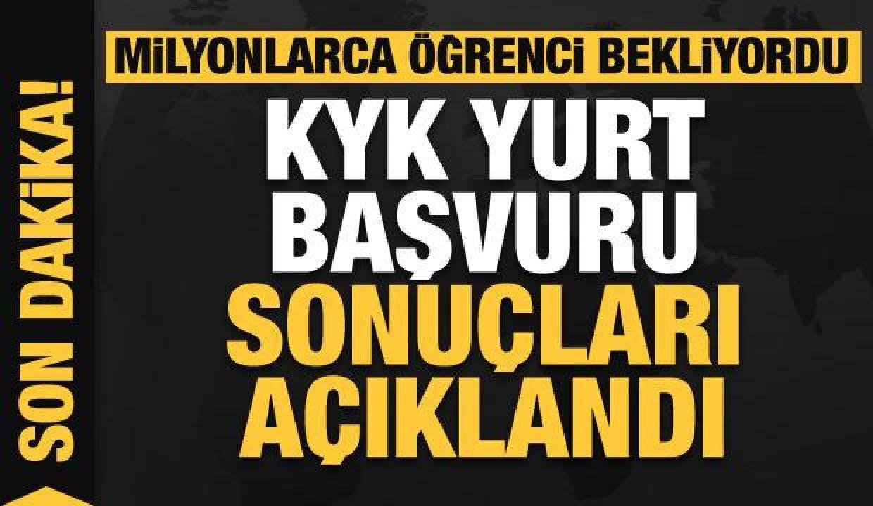 Son dakika: KYK yurt başvuru sonuçları açıklandı