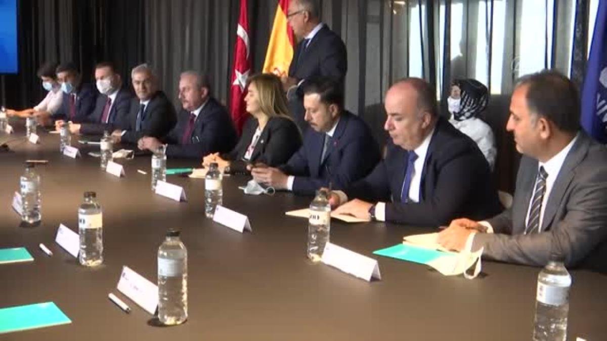 TBMM Lideri Şentop, İspanyol akademisyenler ve niyet kuruluşları temsilcileriyle görüştü