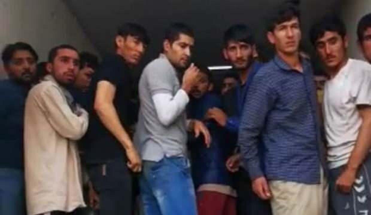 Van’da durdurulan TIR’ın dorsesinden 158 düzensiz göçmen çıktı