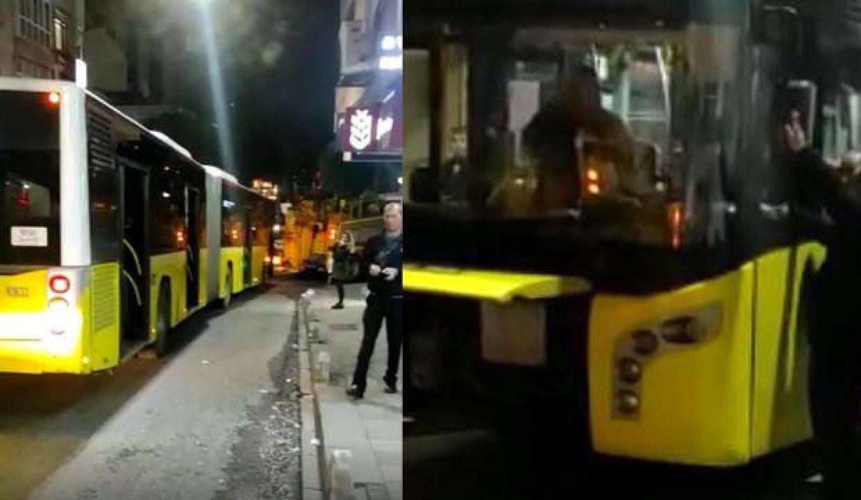 Bahçelievler’de İETT otobüsü arıza yaptı, trafik kilitlendi
