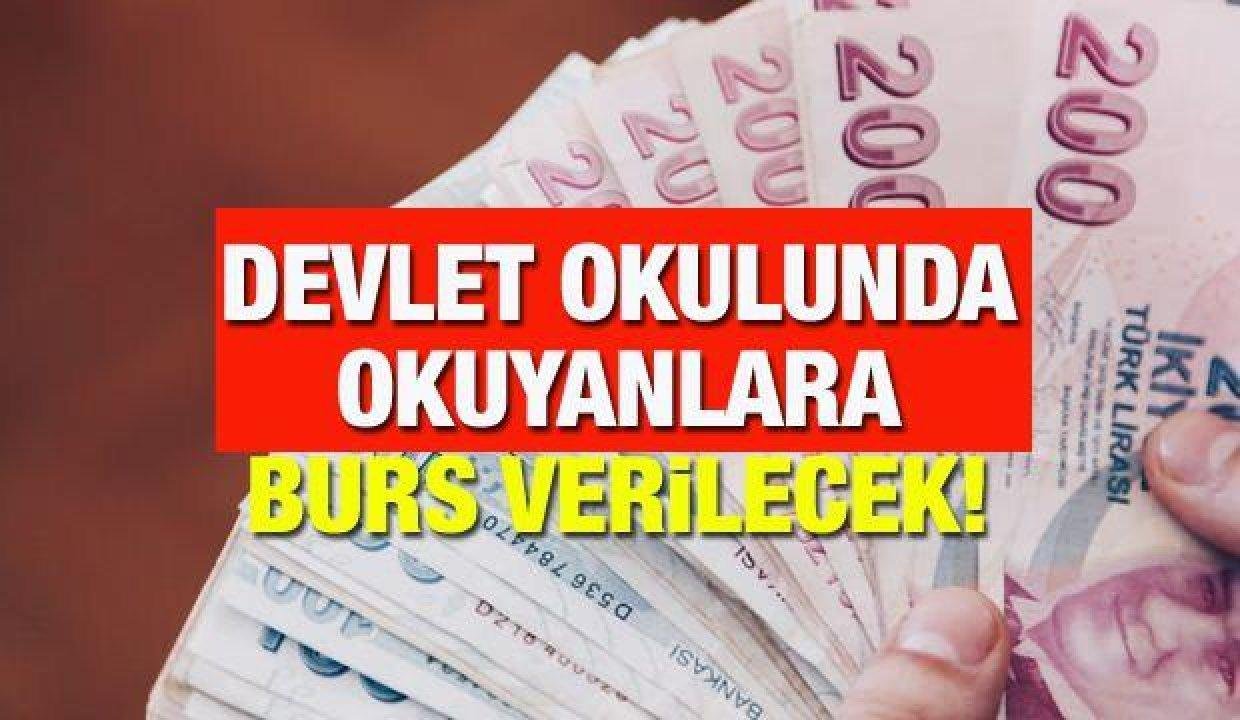 Devlet okulunda okuyanlara burs verilecek! 2021 Burs müracaatları için son iki gün!