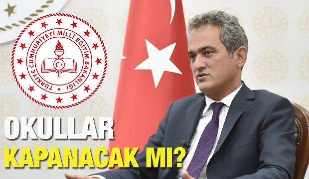 İlkokul ve ortaokullar kapanıyor mu?  MEB hadise ve temas nedeniyle orta veren sınıflar hakkında…