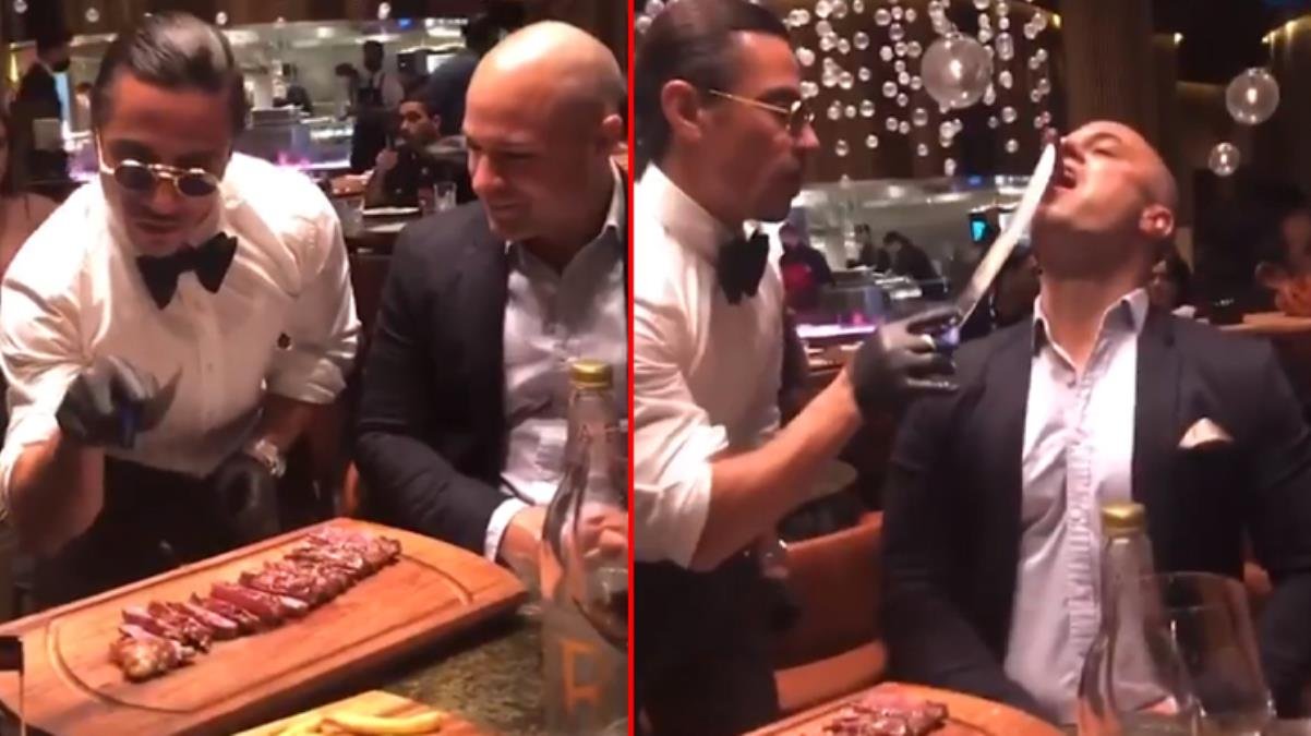 İngiliz basını, Nusret’in bir biftek için 7 bin 500 TL istediği Londra’daki restoranını görüntüledi