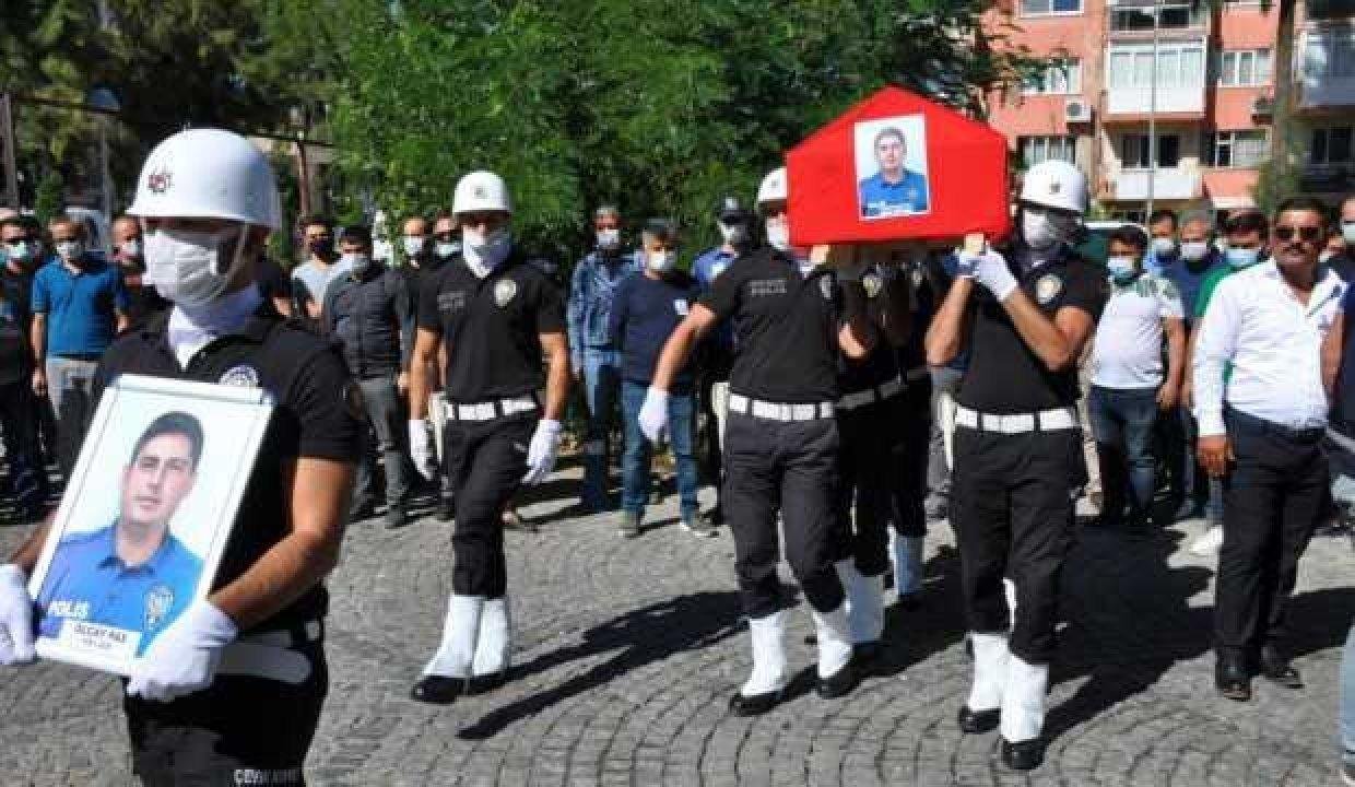 Kalp krizi sonucu hayatını kaybeden polis memuru için merasim düzenlendi