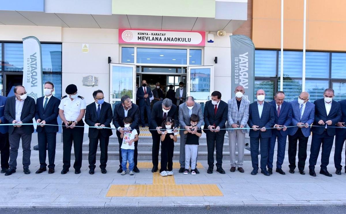 Karatay Belediyesi tarafından üretimi tamamlanan 2 anaokulu hizmete açıldı