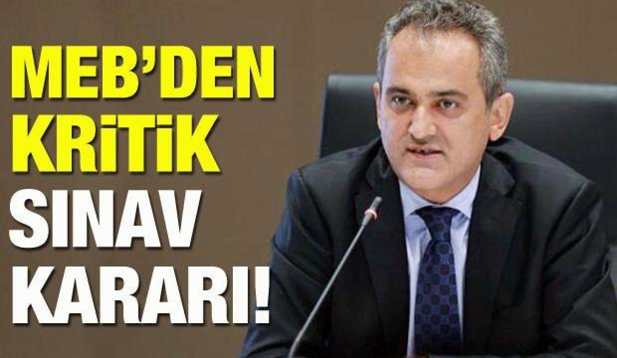 Okul imtihanları iptal mi olacak? MEB 2021-2022 eğitim yılı birinci periyot imtihanları için kararını verdi!