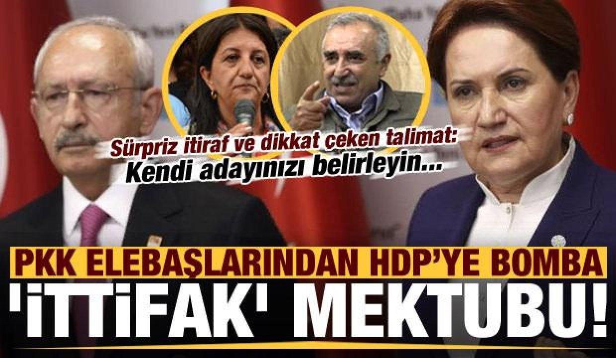 PKK’dan HDP’ye ittifak mektubu! Sürpriz itiraf ve dikkat çeken talimat: Kendi adayınızı…