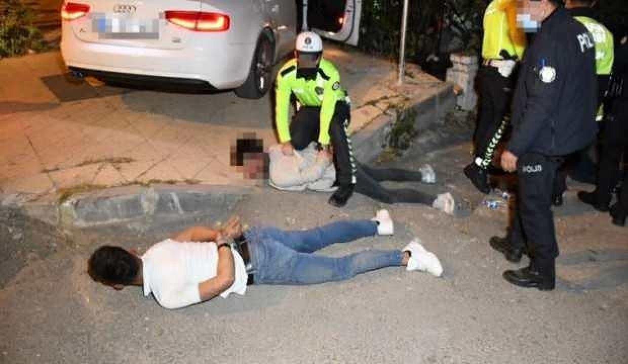 Polisle tartışan şoför: Haydi yatırdınız kalkmıyorum!