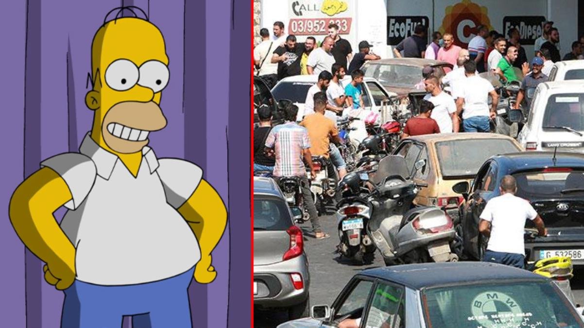 Simpsons dizisi yeniden bildi! Birleşik Krallık’taki yakıt krizine 11 yıl evvelki kısımda yer vermişler