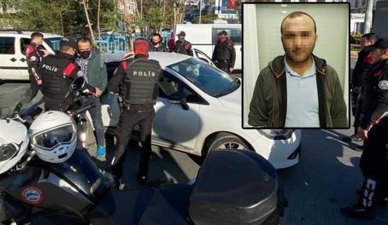 17 farklı kabahatten aranan kişi korsan takside yakalandı