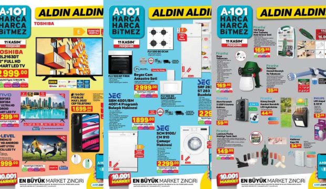 A101 11 Kasım Aktüel Kataloğu! Seçili eserlerde yüzde 50’ye varan indirim fırsatı…