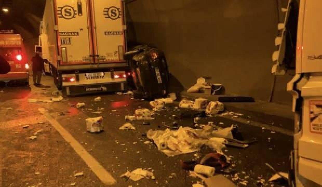 Adana-Ankara Otoyolu’nda zincirleme kaza: 4 yaralı